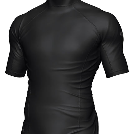 Mirage Rash Top Short Sleeve Mens Adult - Black / Medium