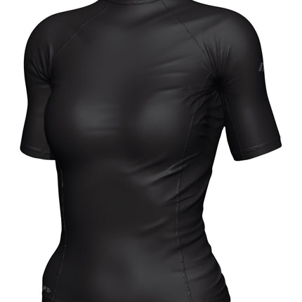 Mirage Rash Top Short Sleeve Womens Adult - Black / 8.0