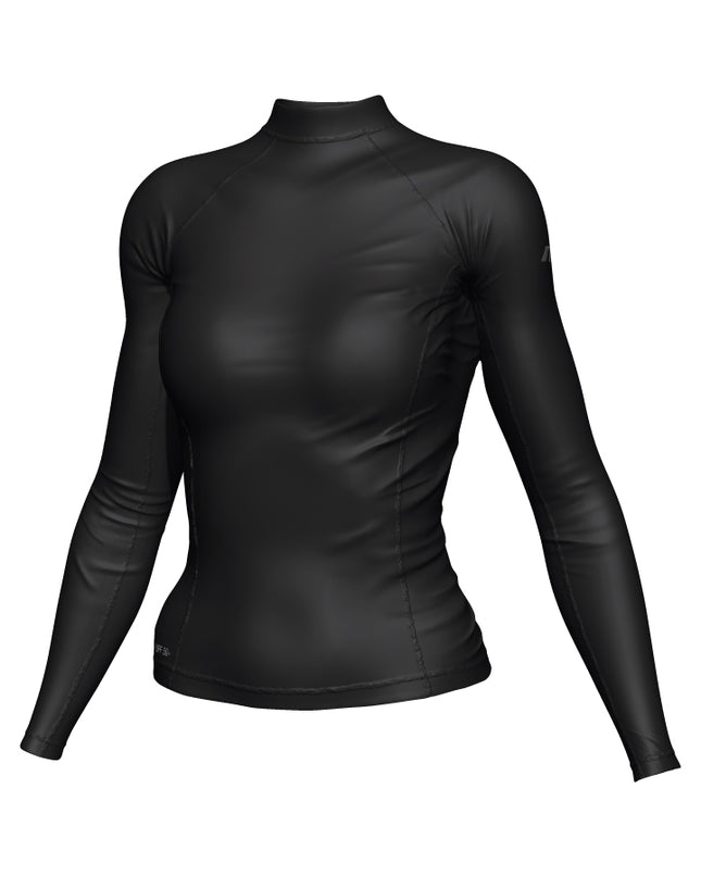Mirage Rash Top Long Sleeve Womens Adult - Black / 10.0