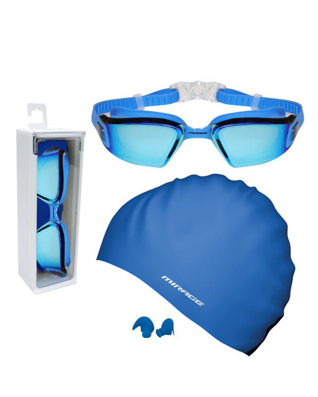 Mirage LANE MASTER ADULT PERFOMANCE SWIM PACK BLUE