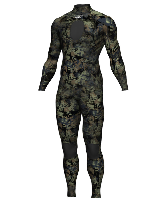 Rayzor 5MM Spearo Wetsuit Adult - Camouflage / Large