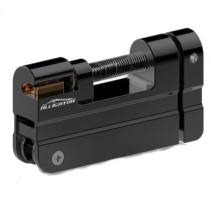 Alligator END PRESS for HYDRAULIC HOSE - Screw Type, Black (NEW IMPROVED MODEL)