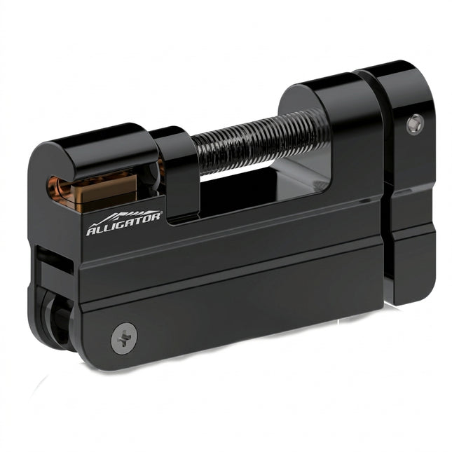Alligator END PRESS for HYDRAULIC HOSE - Screw Type, Black (NEW IMPROVED MODEL)