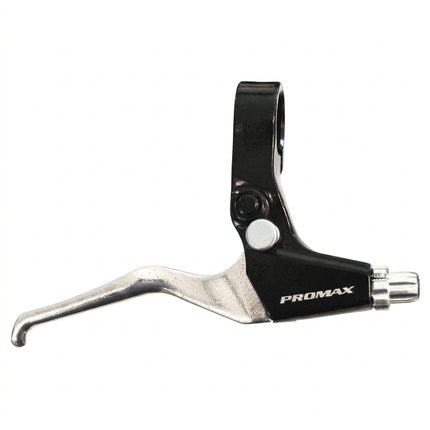 BRAKE LEVER - Alloy V-Brake Lever, With Lock Device and PROMAX Logo, SILVER/BLACK (Sold Individually) Right Hand