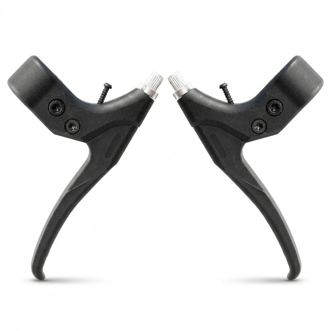 Alhonga BRAKE LEVER - For Cantilever, Resin With Steel Inserts, 4 Finger Type (Sold In Pairs) Black