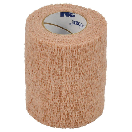 COBAN SELF-ADHERENT BANDAGE TAN STRETCHED