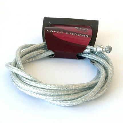 BRAKE CABLE - Universal, CGX Braided OUTER, Galvanized INNER, SILVER