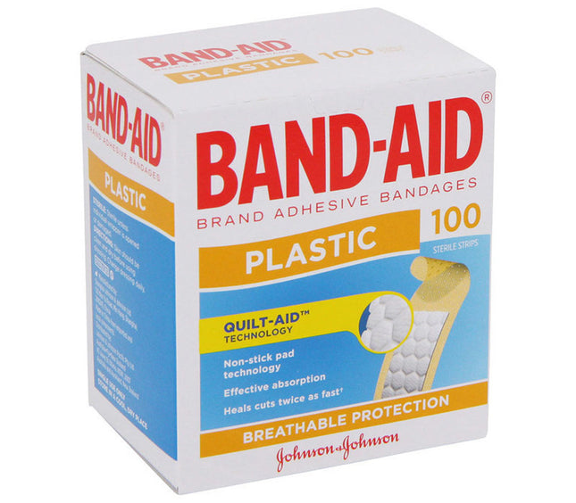 J&J BANDAID PLASTIC STRIPS (100)