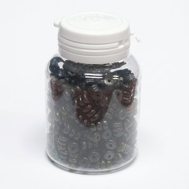 O RING/DONUT - For 1.2mm Gear Cable, BLACK (Bottle of 200)
