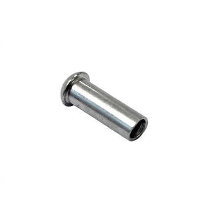 CABLE END - Inner Wire End Cap, 1.2mm-1.8mm Dia, SILVER (Bag of 50)