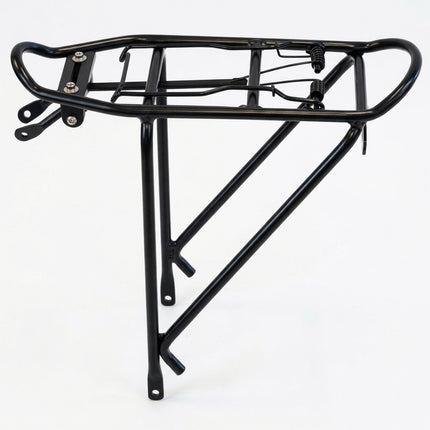 CARRIER - Rear Carrier, For 20" Bikes, With Spring Bow, Alloy, BLACK