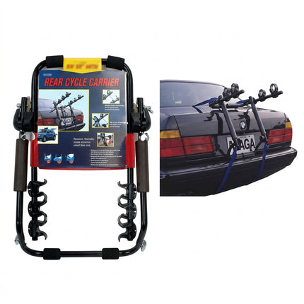 CARRIER - Alaga Rear Boot Carrier, For 3 Bikes, 40kg Load Capacity, Only Suitable For Sedans & Hatchbacks With Reinforced Bumpers