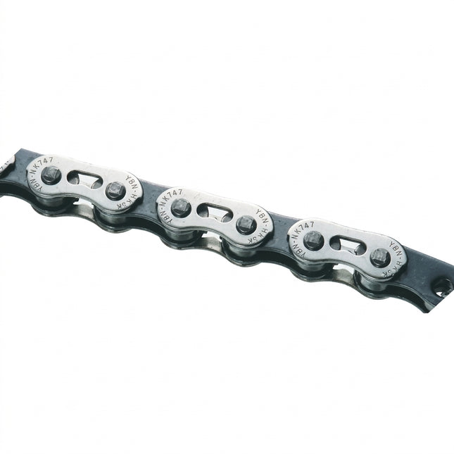 CHAIN - 1/2 x 3/32 x 116L, 'KOOL TYPE CHAIN', For BMX Freestyle Bikes, Silver/GREY (YBN MK-747NS)