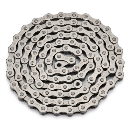CHAIN 1/2 x 1/8 x 112L, Single Speed, Silver &Silver (YBN S-410)