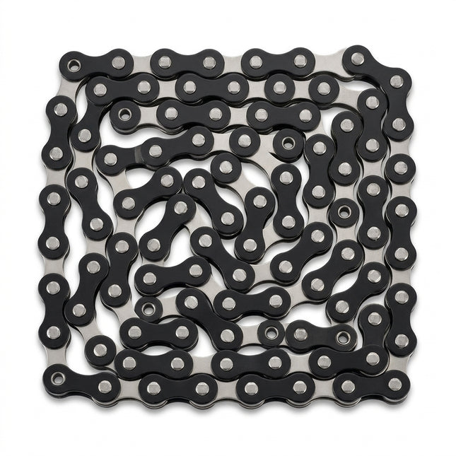 CHAIN 1/2 x 1/8 x 112L, Single Speed, Nickel, Black (YBN S-410)