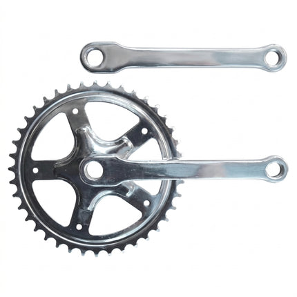 165mm x 3/32 x 40T Single Speed Cotter Pin Chainwheel Set - L&R Require Cotter Pins