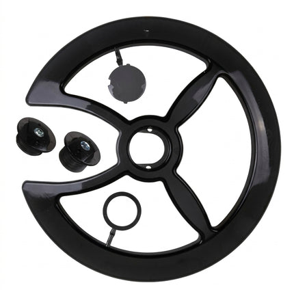 CHAINWHEEL COVER - Plastic Universal, 46T-48T, BLACK