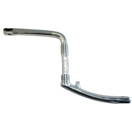 165mm - One Piece Crank With Pivot - For BMX, Chromoly Silver