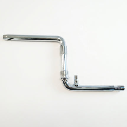 170mm - One Piece Crank With Pivot - For MTB, Cold Forged Chrome Plating, Silver