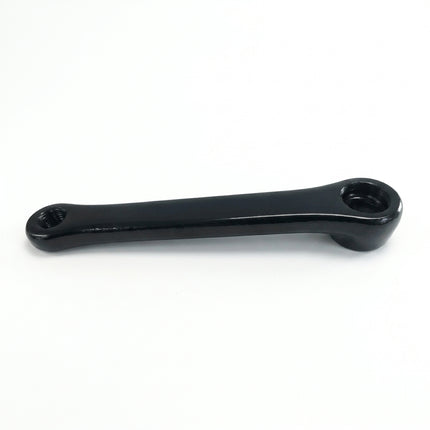152mm - Left Diamond Taper Crank Arm - 5mm Offset, Steel, Black