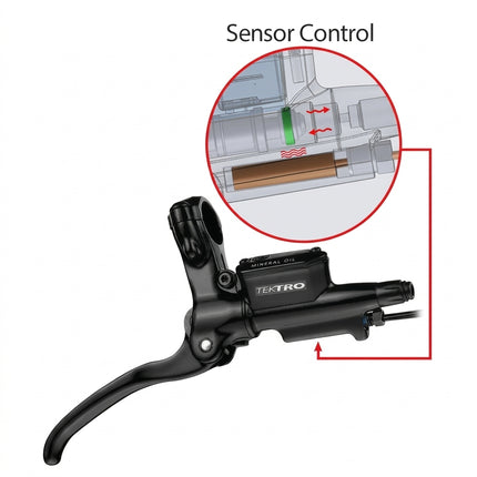 TEKTRO Ebike lever Auriga E comp HDE500 with cable - LH & RH Compatible (No connector - Two wires)