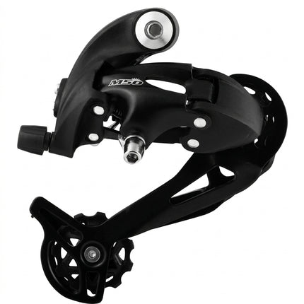 Sunrace REAR DERAILLEUR - 7-8-Speed, Long Cage, MTB, includes axle mount bracket