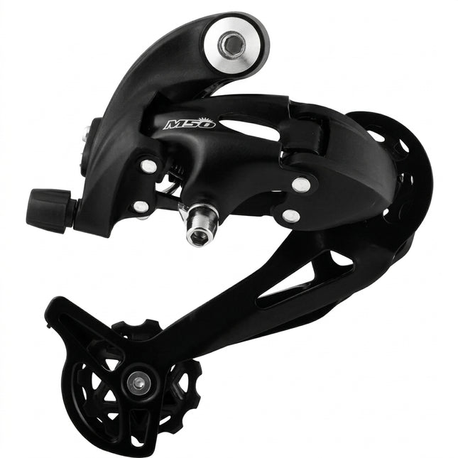 Sunrace REAR DERAILLEUR - 7-8-Speed, Long Cage, MTB, includes axle mount bracket