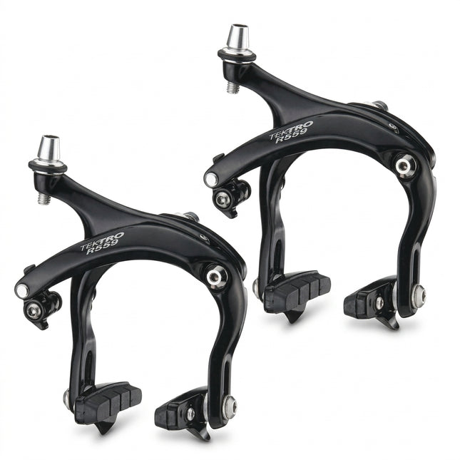 TEKTRO Caliper Pair R559 Road D/Pivot 55-73mm Black 'Nutted'