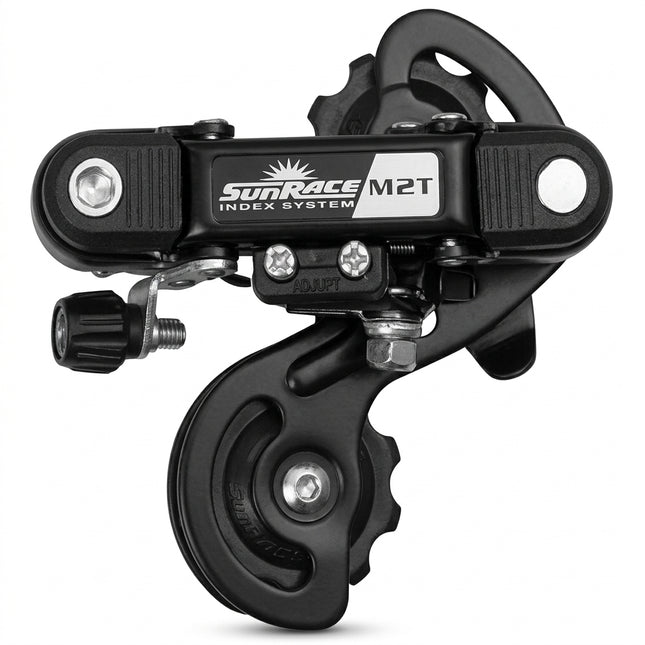Sunrace REAR DERAILLEUR - 6/7 Speed, Short Cage, Indexed, w/o bracket, Black