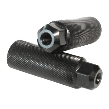 STEEL Footpegs, dia 3/8 x 26T, 33MM x 102mm BLACK