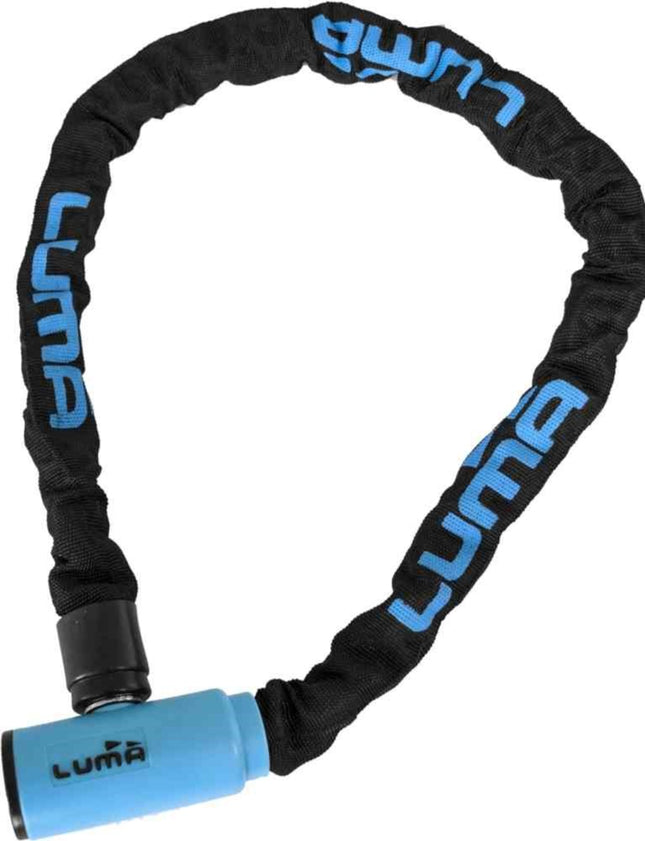 Luma Bicycle Lock, Key lock Chain w/cover, 8mm x 1500mm LUMA No1 lock brand in Spain