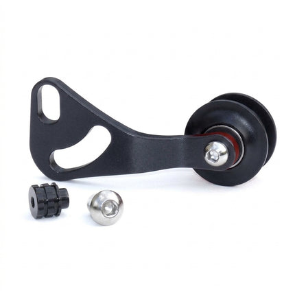 CHAIN TENSIONER - Single Speed, Alloy, BLACK/BLACK (Works with nutted & Q/R axles)