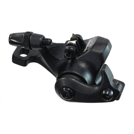 Cable actuated Mechanical disc brake, TEKTRO, caliper only, one wheel, front or rear, BLACK, Actuated with V-Brake levers