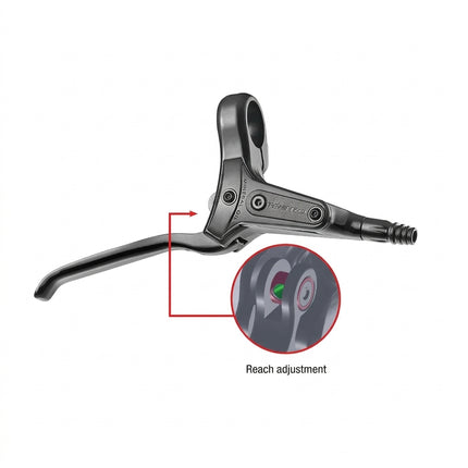 Brake lever HDM285/286 RIGHT HAND,alloy for hydraulic disc brake 2 finger blade reach 81-85mm Tektro (NOT AURIGA)