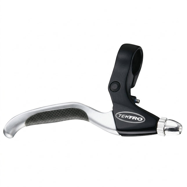 TEKTRO LEVER - V-Brake Levers, sold as a pair, suits Rapidfire shifters, 4 finger, Black/satin silver lever w/kraton rubber grip Quality Tektro product (CL530-RS)