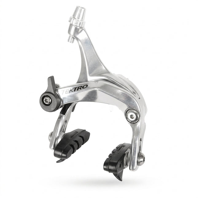 BRAKE - Caliper Road Brake, 41-57mm Reach, Dual Pivot, Alloy, Q/R, Recessed, SILVER (REAR Only) Quality TEKTRO product