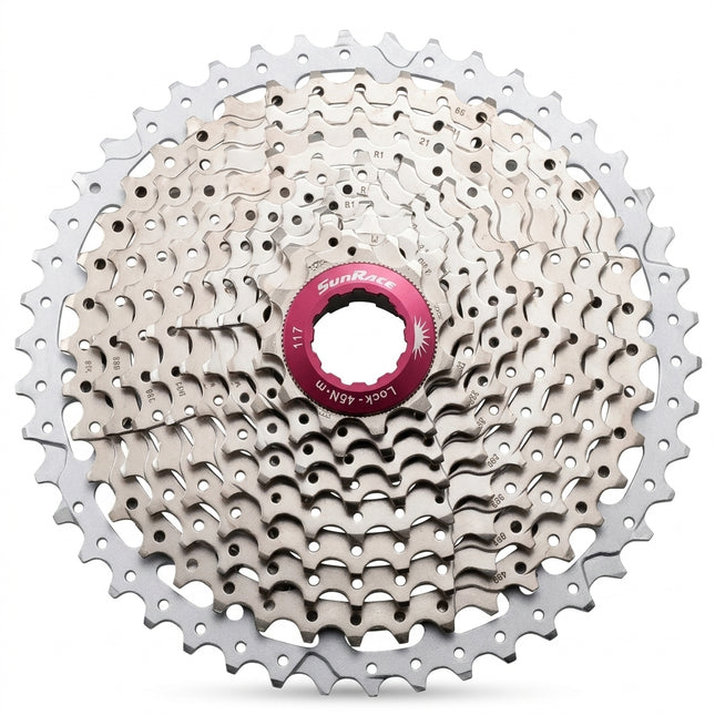 CASSETTE - 11 Speed, 11-42T, champagne. MTB - MX8 -Quality SUNRACE product