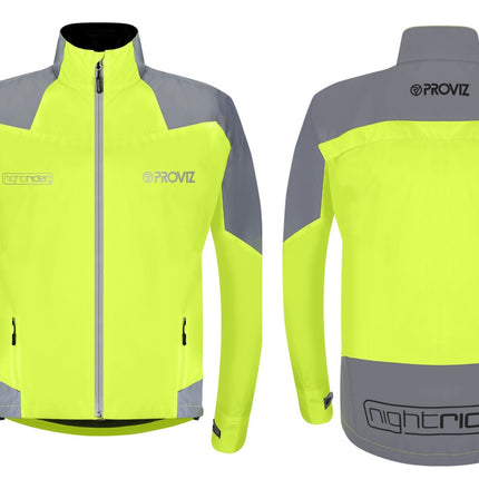 Men's Proviz Nightrider High-Visibility Jacket PV1502 - Yellow, L