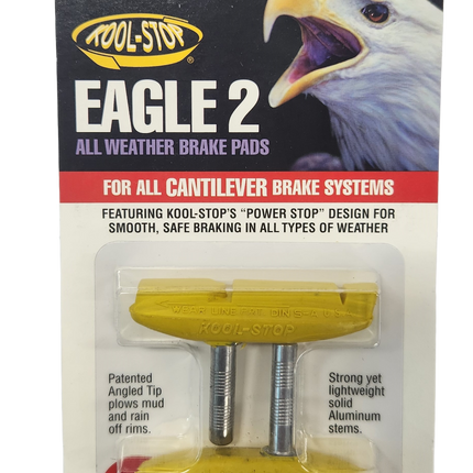 Kool Stop Eagle 2 Bicycle Canti Brake Pads - Yellow