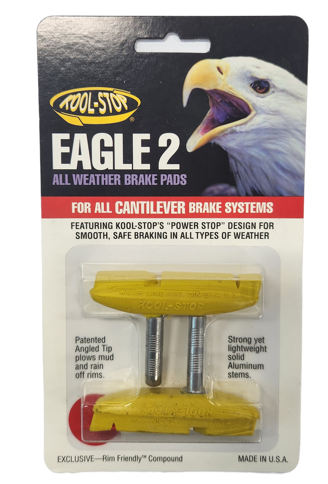Kool Stop Eagle 2 Bicycle Canti Brake Pads - Yellow