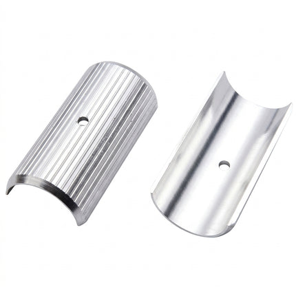 Handlebar Shim 25.4x 22.2 ALLOY Silver Length 50mm. To use a 22.2mm handle bar with a 25.4mm stem