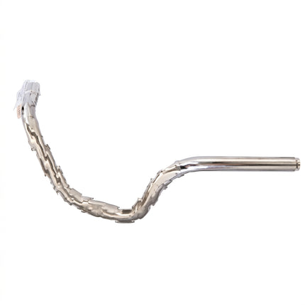 HANDLEBAR 25.4mm, 54cm Wide, 60mm Rise, Ladies, Steel CP SILVER