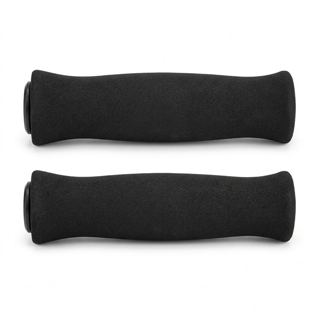 Velo Grips H-D foam, 125mm, black with plugs