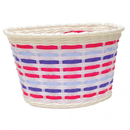 Oxford Junior Bicycle Basket - Multi Colour