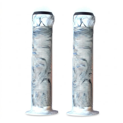 Velo Grips WHITE/BLACK 2 color mix, Kraton rubber, L147mm