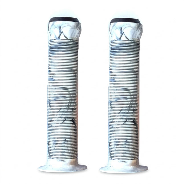 Velo Grips WHITE/BLACK 2 color mix, Kraton rubber, L147mm