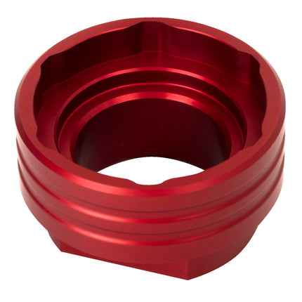 Unior Bicycle UNIOR - Bottom Bracket Socket - E13 chainring/spider lockring and cassette lockring tool - Anodized Red - 629358