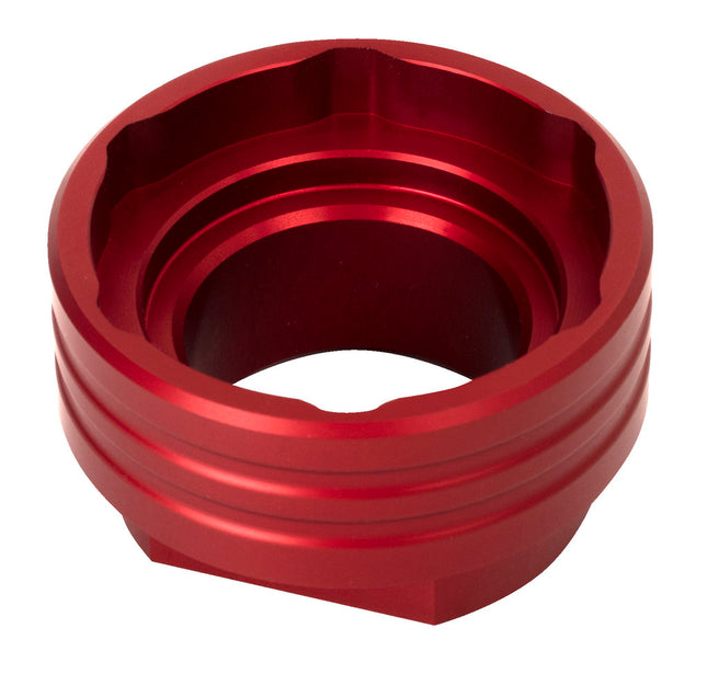 Unior Bicycle UNIOR - Bottom Bracket Socket - E13 chainring/spider lockring and cassette lockring tool - Anodized Red - 629358