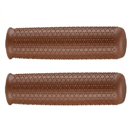 Flinger Grips, 115mm, closed end type, TPR, great retro brown
