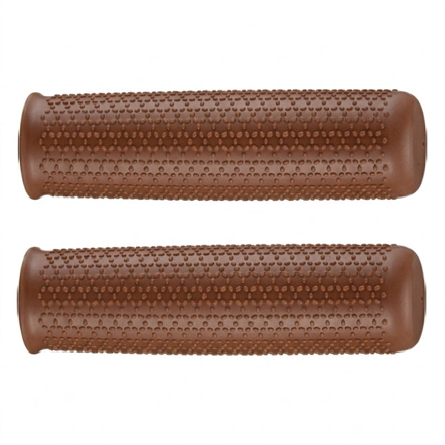 Flinger Grips, 115mm, closed end type, TPR, great retro brown